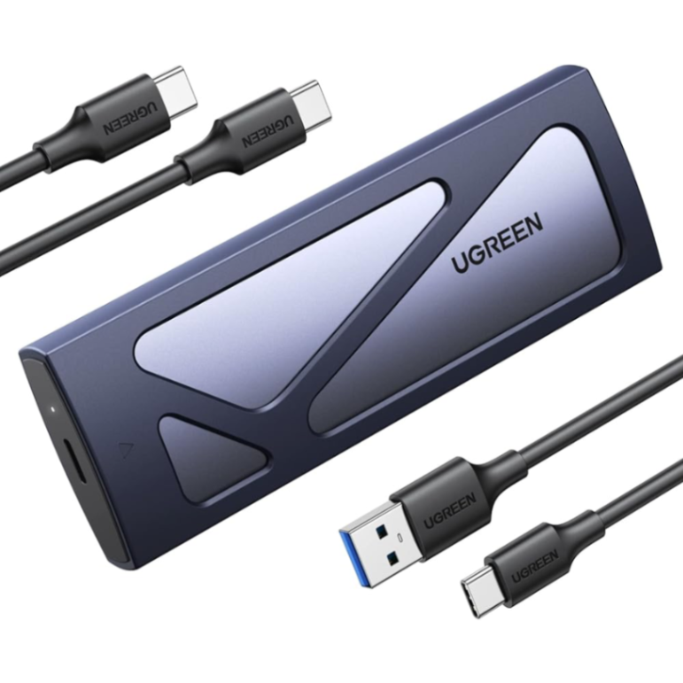 Carcasa Ugreen SSD, USB-C externo, adaptador M.2 NVMe a USB de 10 Gbps