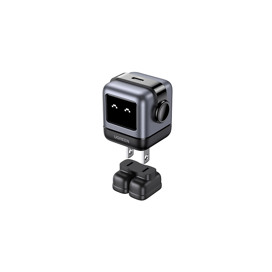 Cargador UGREEN Robot 30W, Power Delivery - Negro