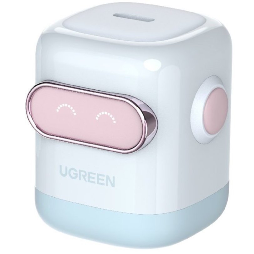 Cargador UGREEN Robot 2 GEN. 65W, GaN PD Para iPhone, Macbook Air, iPad, Galaxy - Pink
